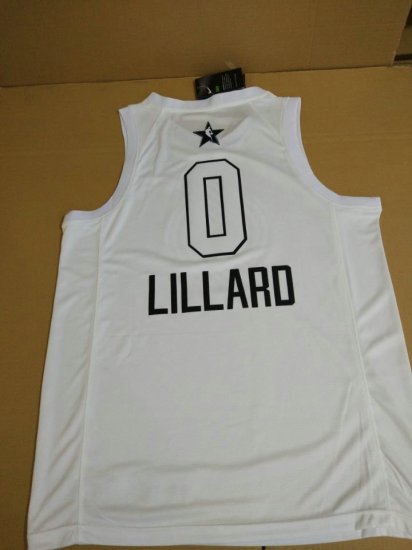 0 Lillard 2018 All Star Game jersey white